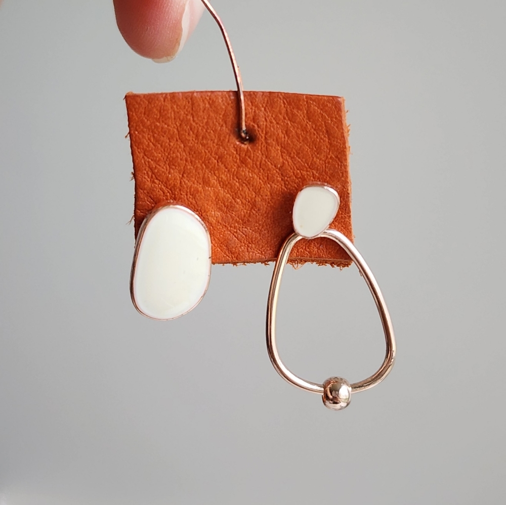 Unique Mid-Century Modern Stud Earrings